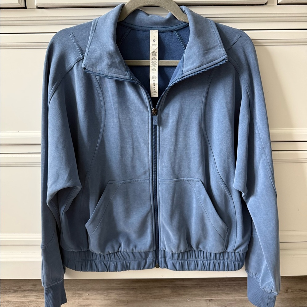 Like new lululemon softstreme brushed funnel neck zip up jacket full zip coat